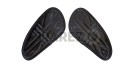 Customized Royal Enfield Interceptor 650cc Leather Knee Pad Pair Union Jack Black D9 - SPAREZO